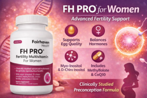 FH PRO Multivitamin  for Women – Designed to support reproductive health, Egg quality, and Hormone balance.