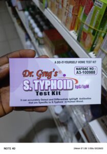 Dr. Greg’s Do It Yourself Typhoid Test Kit